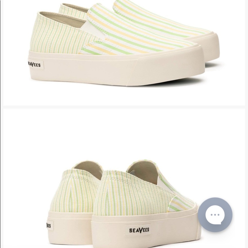 SeaVees lemon lime Baja slip ins size 8.5